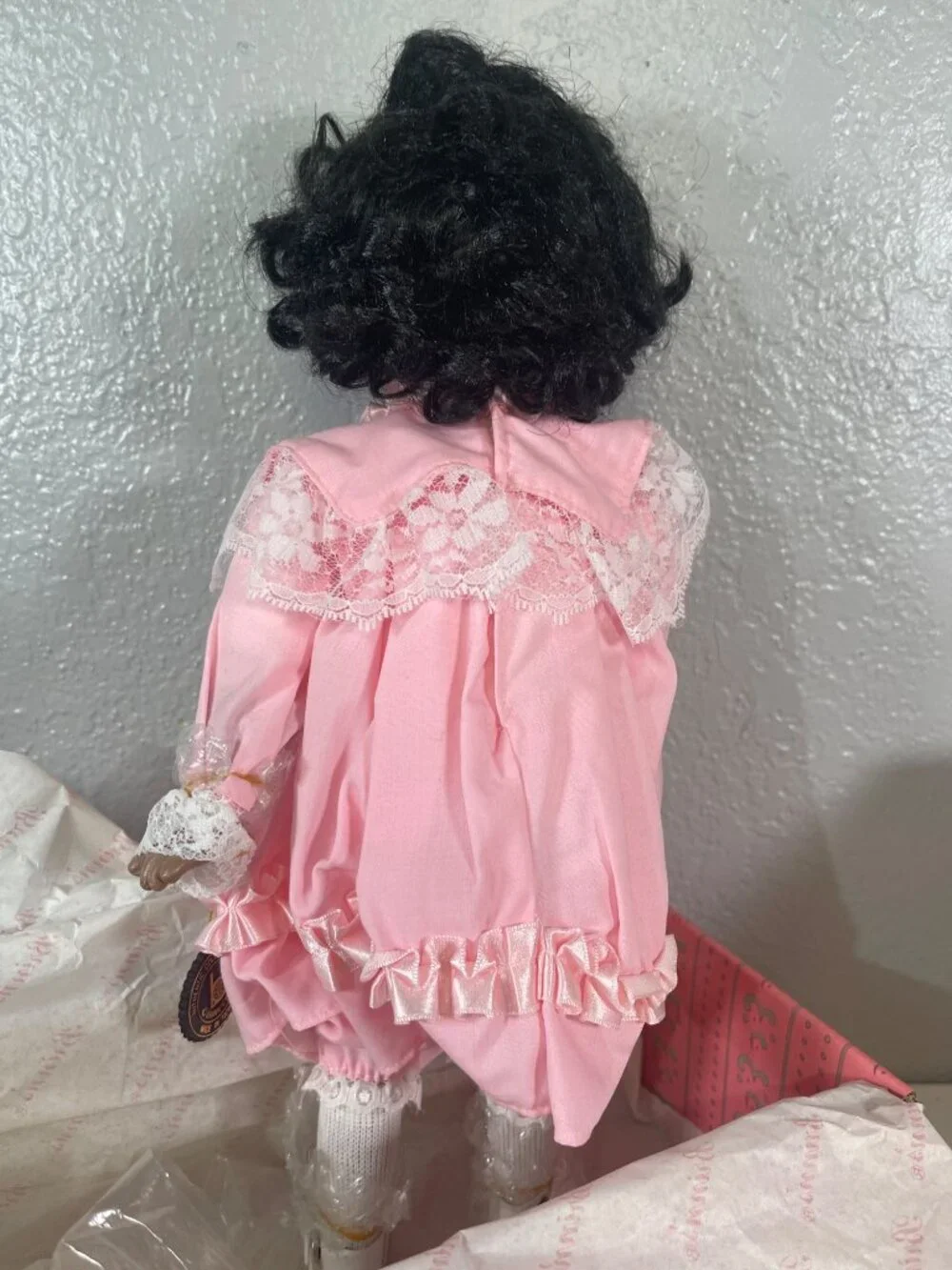 Brinn's Porcelain Doll Vanessa 13 inch Pink Dress New in Box